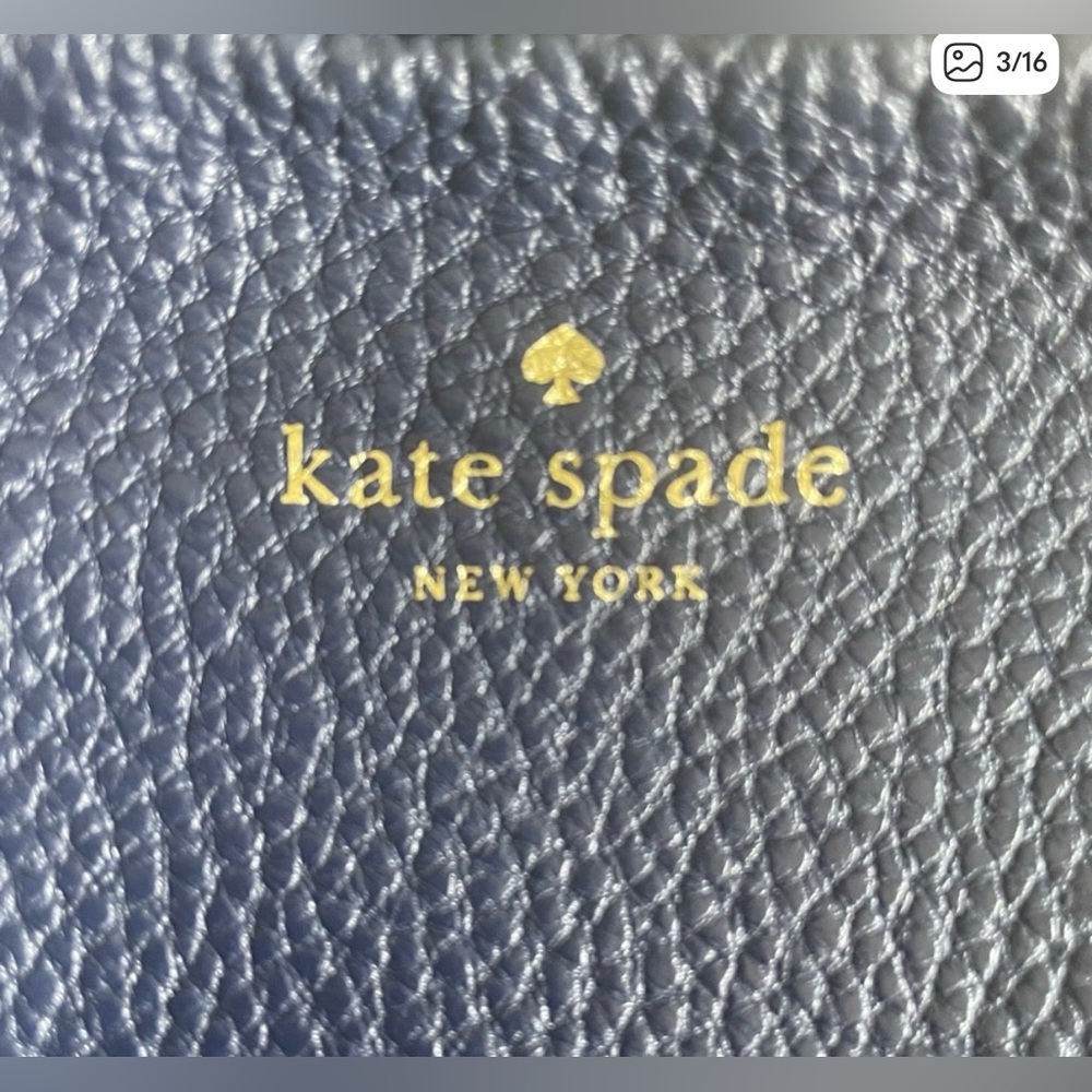 Kate Spade Mindy Crossbody Navy Leather - Picture 6 of 9
